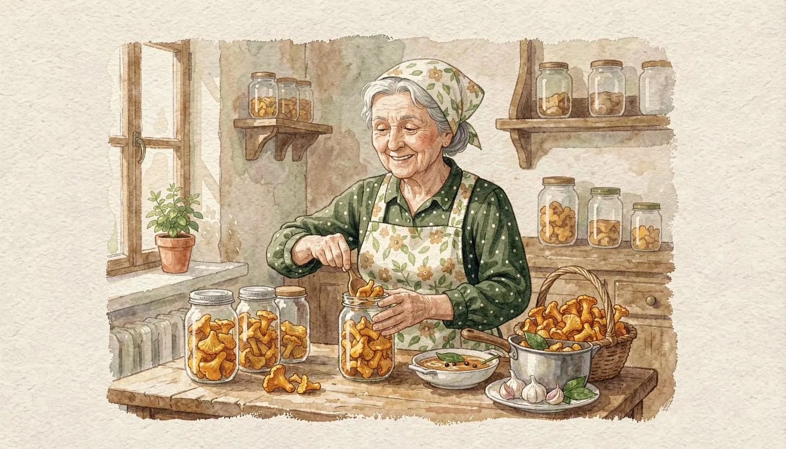 Маринованные лисички на зиму в 2026: рецепт и сроки сбора