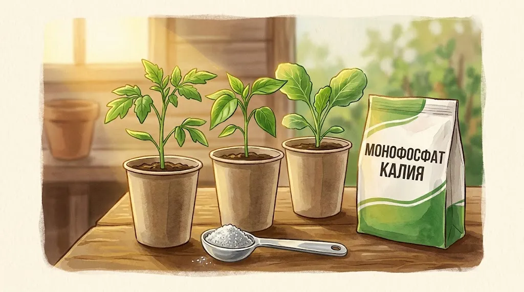 Монофосфат калия для рассады и молодых растений